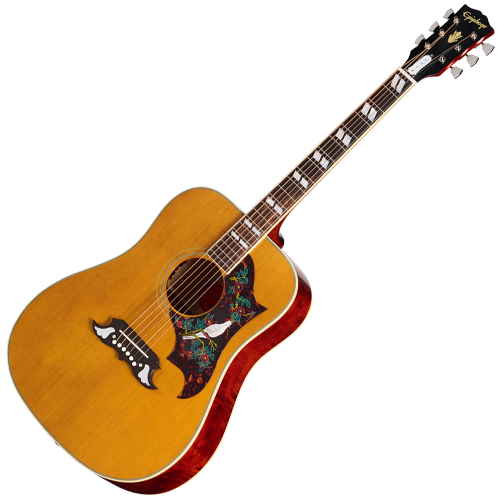 Epiphone Inspired by Gibson 1963 Dove Acoustic Electric in Antique Natural w/Gig Bag - ECDVR3NANH