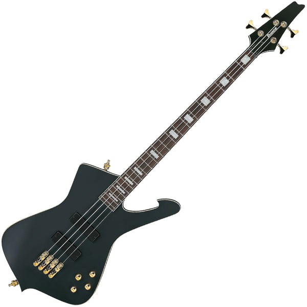 Ibanez Iceman Electric Bass in Flat Black w/Bag - ICB620BKF