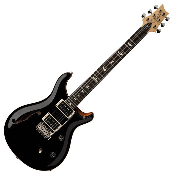 PRS CE 24 Semi-Hollow Electric Guitar in Black Top (Natural Back) w/Bag - 112785KN