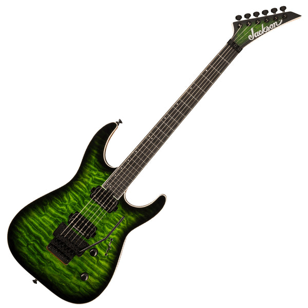 Jackson Pro Plus Series Dinky DKAQ Electric Guitar Ebony in Emerald Green - 2914105587