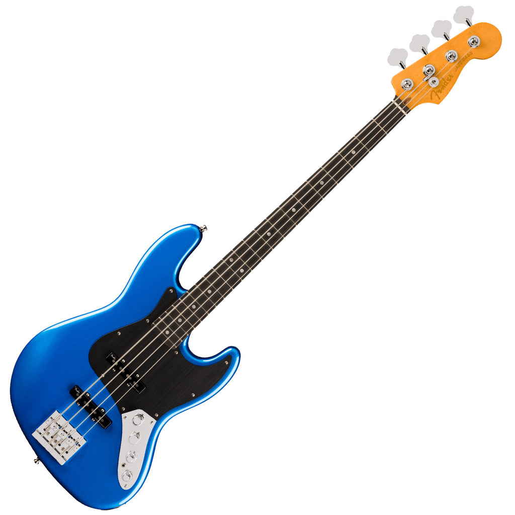 Fender American Ultra II Jazz Electric Bass Ebony Fingerboard in Noble Blue w/Case - 0199111776