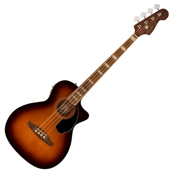 Fender Kingman Bass Acoustic Electric in Shaded Edge Burst Walnut Fingerboard w/Bag - 0970783164