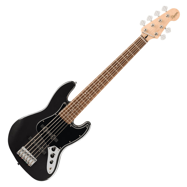 Squier Affinity Active Jazz Bass VI Six String Electric Bass in Black Metallic - 0378671565