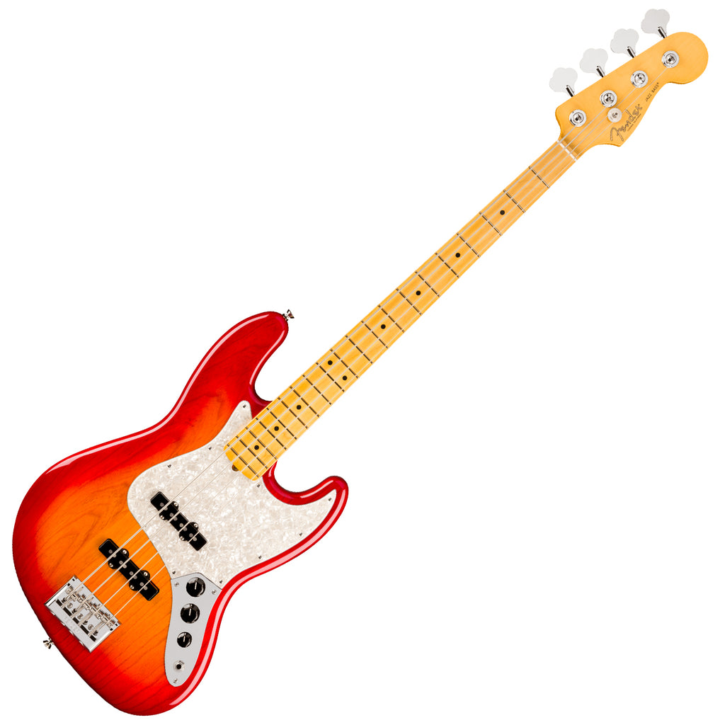 Fender American Professional Jazz Electric Bass Maple in Aged Cherry Burst w/Case - 0192932731