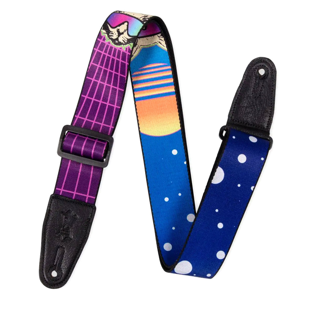 Levys Polyester Cyber Cat Guitar Strap - MPD2119