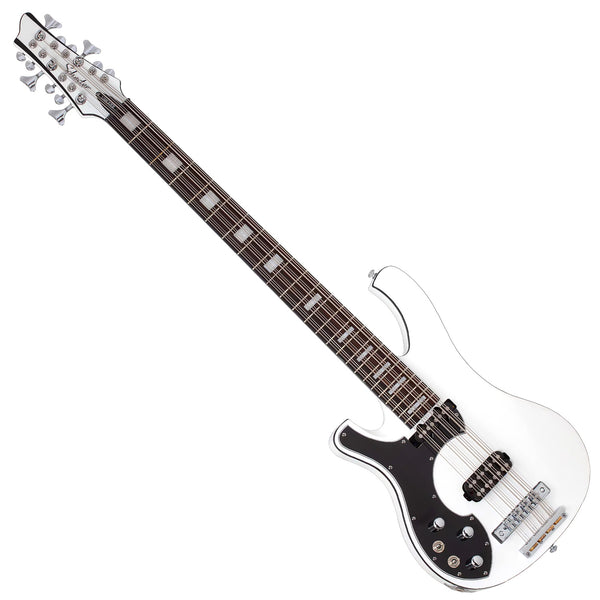 Schecter Stargazer 12 String Left Hand Electric Bass in Gloss White - 691SHC