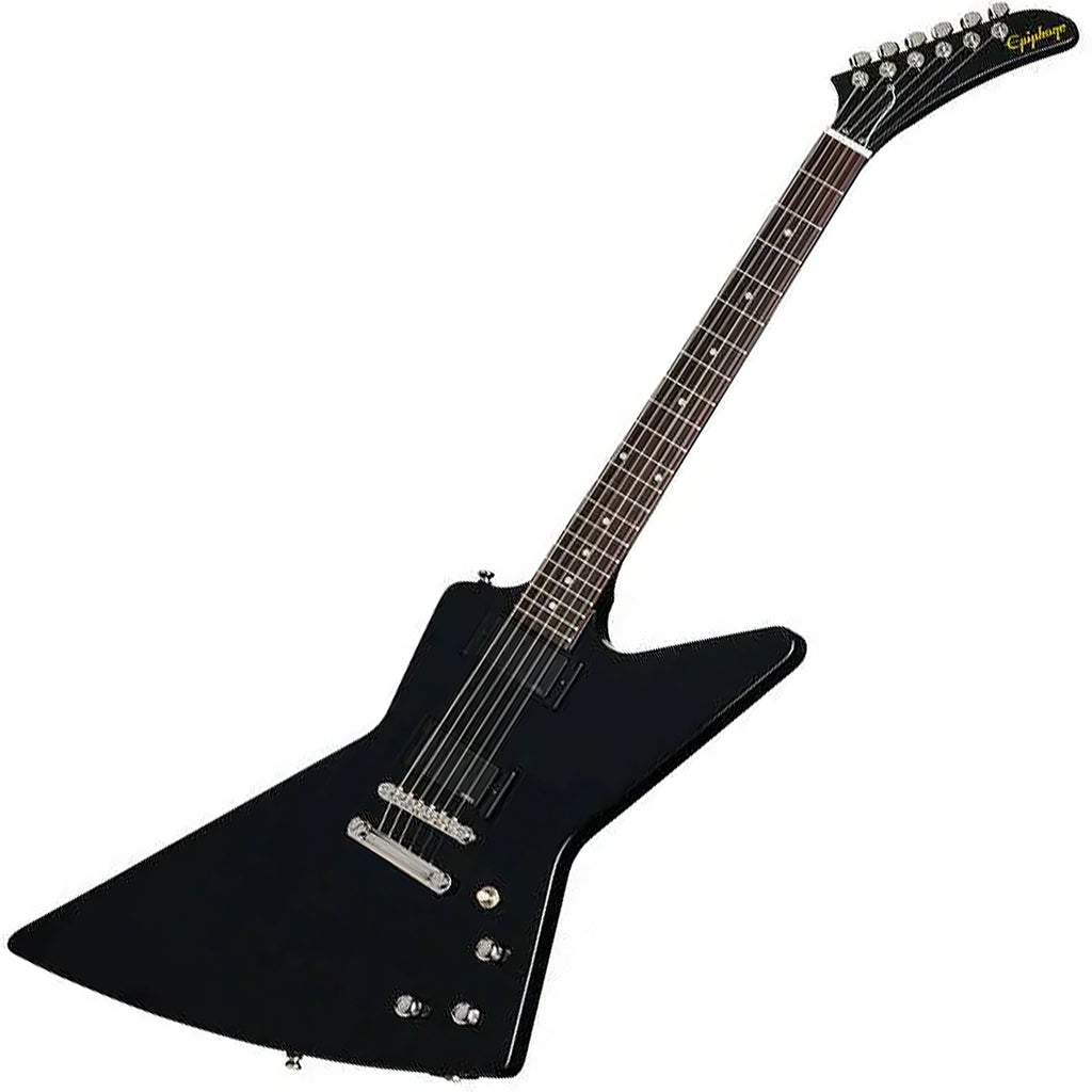Epiphone Inspired by Gibson 1984 Explorer Electric Guitar in Ebony w/Gig Bag - EIEX8EBNH