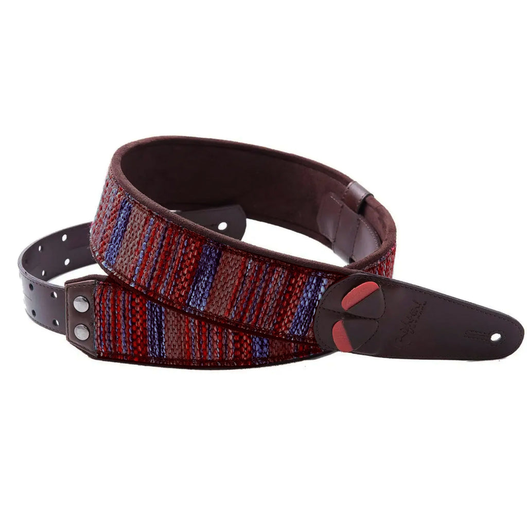RightOn MARACAIBO Guitar Strap in Red - MARACAIBO