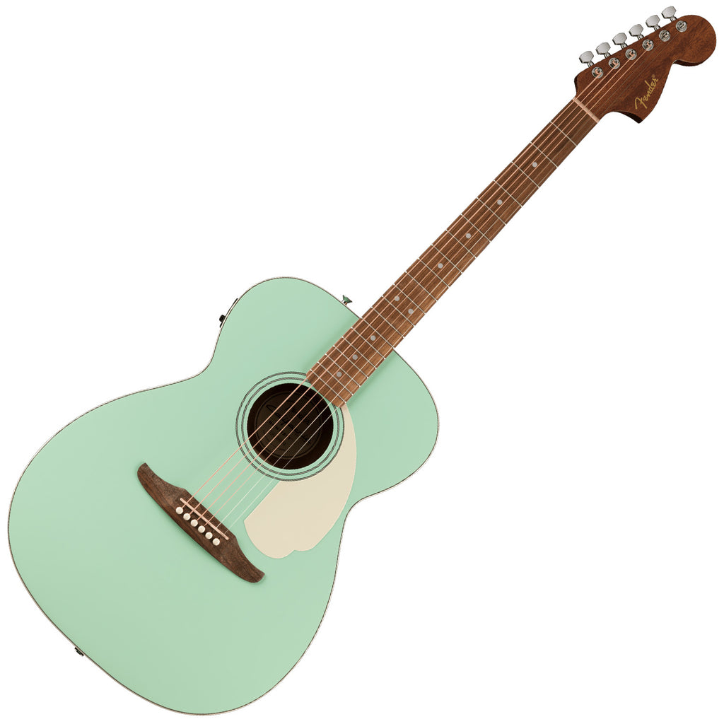 Fender California Standard Monterey E Acoustic Electric Spruce Top Ivory Pickguard in Surf Green - 0974251557