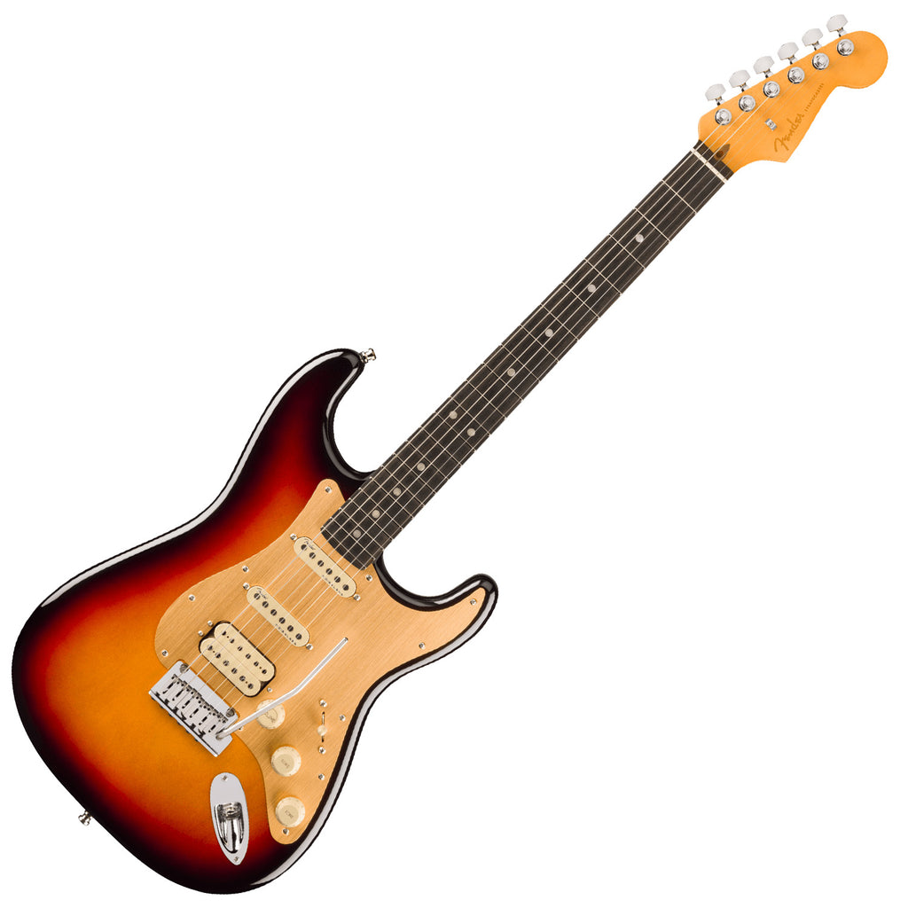 Fender American Ultra II HSS Stratocaster Electric Guitar Ebony Fingerboard in Ultraburst w/Case - 0119151712