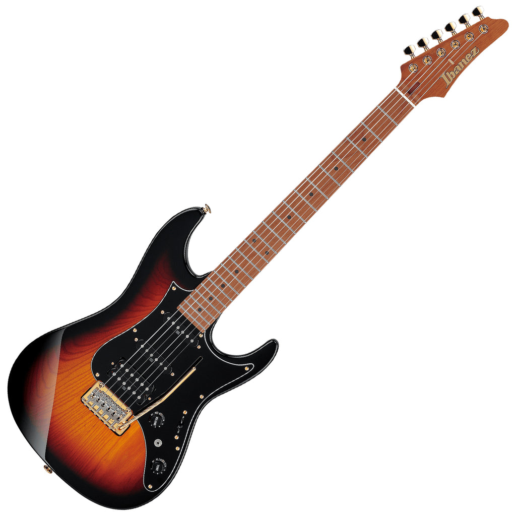 Ibanez AZ Prestige Electric Guitar in Tri Fade Burst Flat w/Case - AZ2204AGTFB