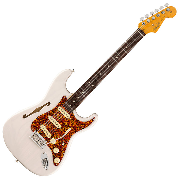 Fender American Professional II Stratocaster Thinline Electric Guitar Rosewood in White Blonde - 0171010701
