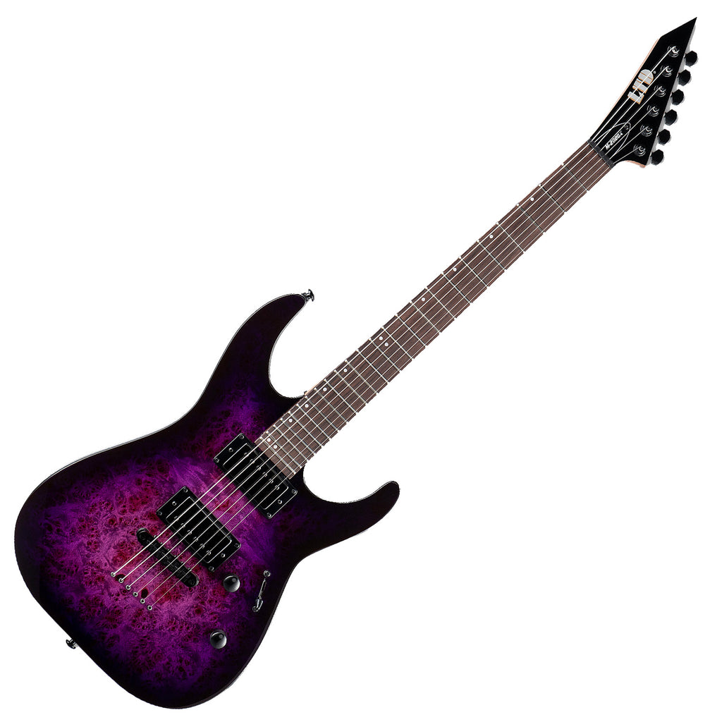 ESP LTD M-200DX Electric Guitar in Purple Burst - LM200DXNTPRB