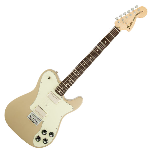 Fender Chris Shiflett Telecaster Deluxe Electric Guitar with Case in Shoreline Gold - 0142400744