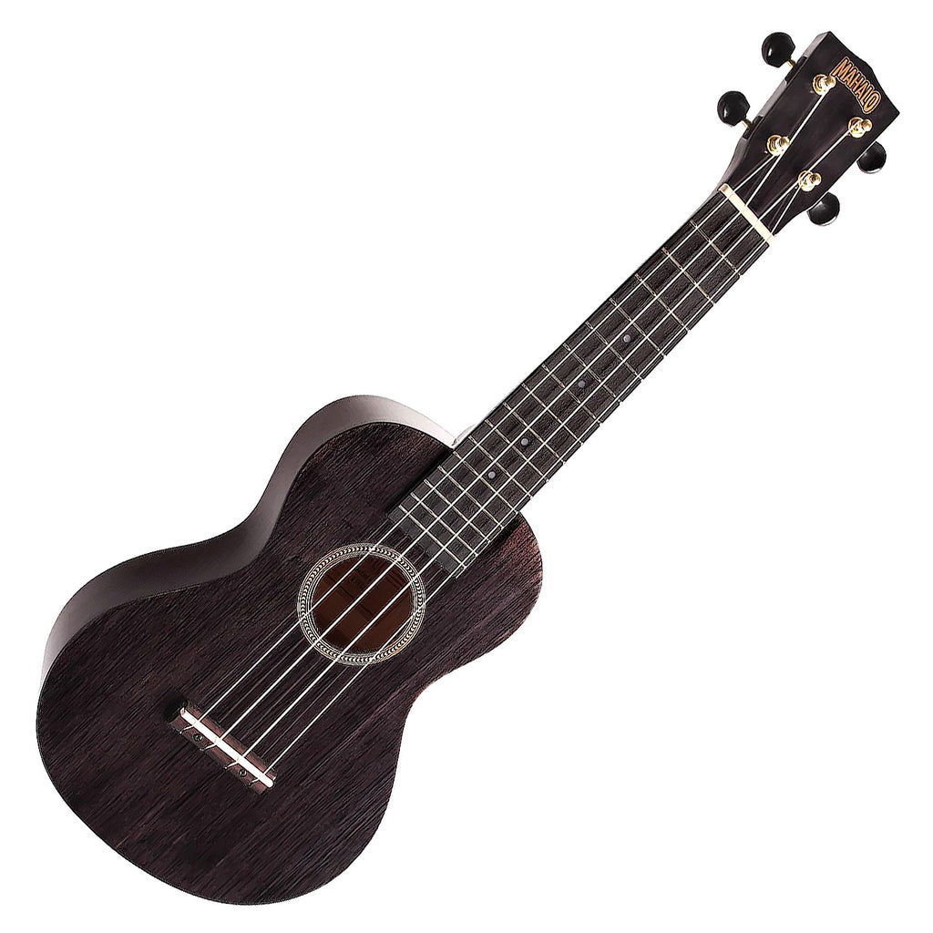 Mahalo Hano Concert Ukulele in Translucent Black- MH2TBK