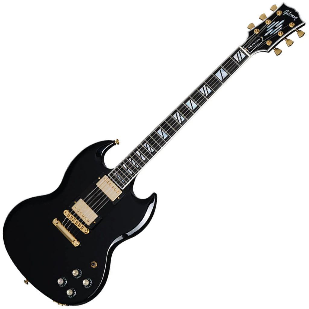 Gibson SG Supreme Electric Guitar in Ebony w/Case - SGSUP00EBGH
