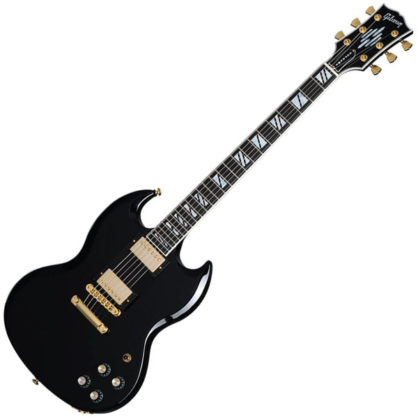 Gibson SG Supreme Electric Guitar in Ebony w/Case - SGSUP00EBGH