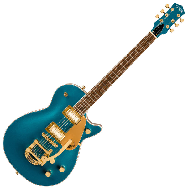 Gretsch Electromatic Pristine Limited Center Jet Single Cut Bigsby in Petrol - 2507813548