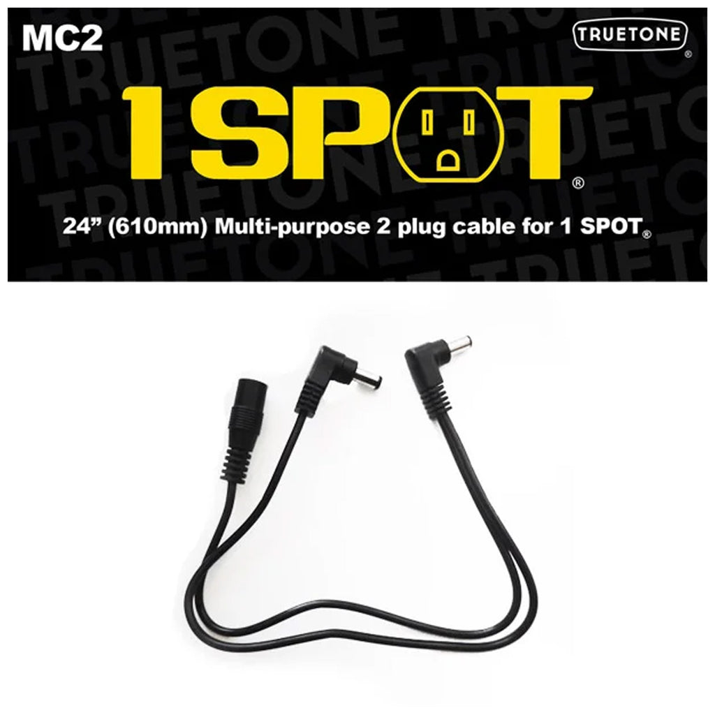 Truetone 1 Spot MC2 DC Ext Y-Cable 2 x Female to Male- 12" - TTMC2