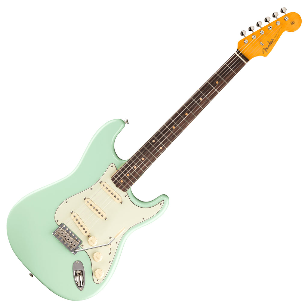 Fender American Vintage II 61 Stratocaster Electric Guitar Rosewood in Surf Green w/Vintage Style Case - 0110250857