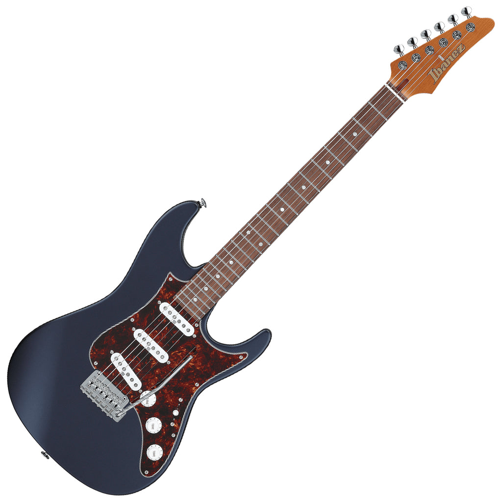Ibanez AZ Prestige Electric Guitar in Dark Tide Blue Flat w/Case - AZ2203NTDBF