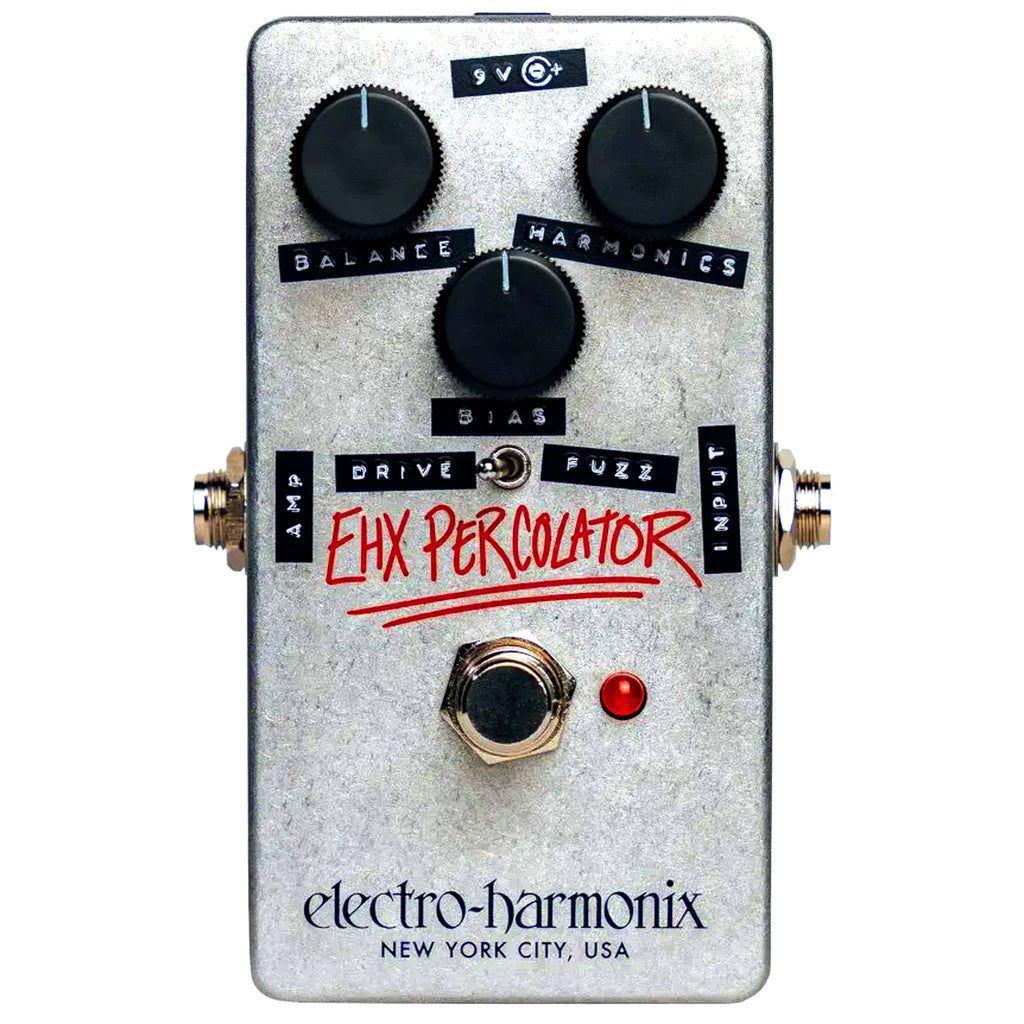 ElectroHarmonix Percolator Harmonic Saturator Drive Fuzz Effects Pedal - PERCOLATOR