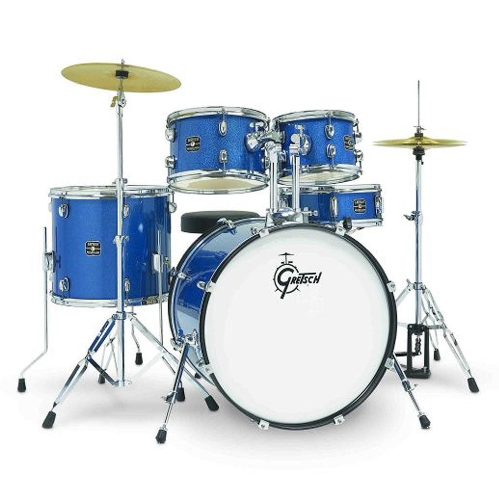 Gretsch Renegade 5 Piece Drum Set w/Hardware and Cymbals in Blue Sparkle - RGE625BS