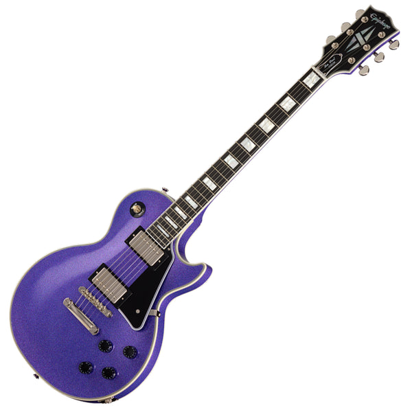 Epiphone IGC Les Paul Custom Electric Guitar in Amethyst Sparkle - ECLPCASNH