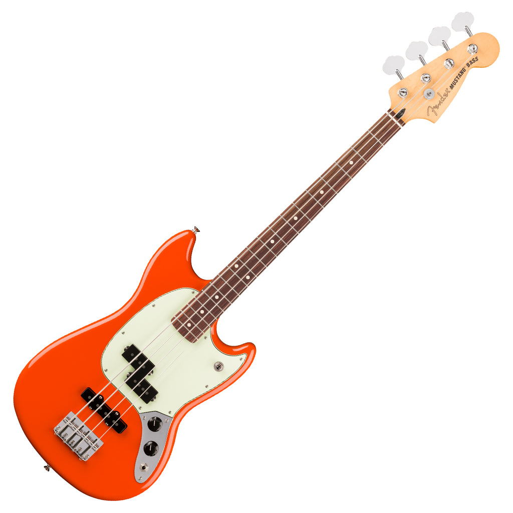 Fender Player II Mustang Electric Bass PJ Rosewood in Rallye Orange - 0140490530