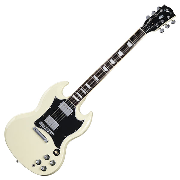 Gibson Custom Colour Series SG Standard Electric Guitar in Classic White w/Case - SGS00CWCH