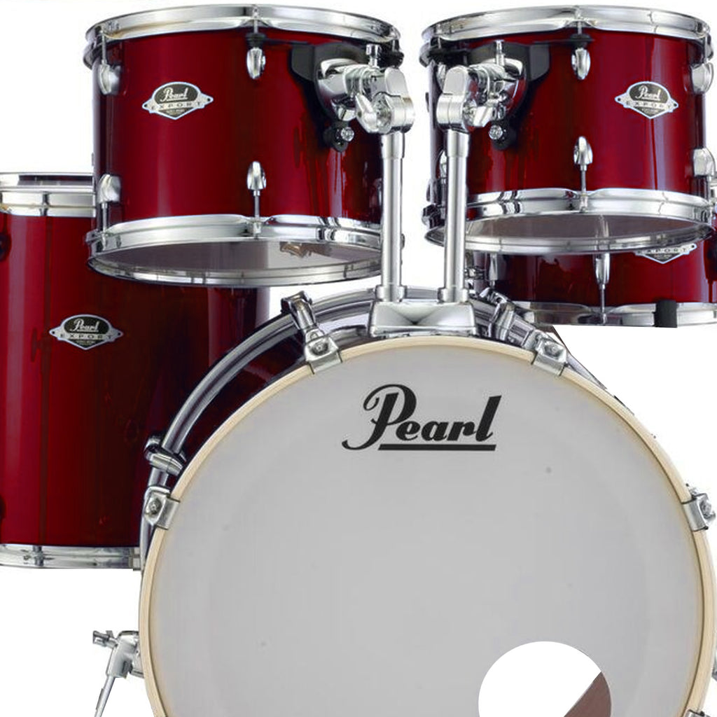 Pearl Export EXX 5 Piece Shell Pack in Burgundy (Hardware & Cymbals Extra) - EXX725FPC760