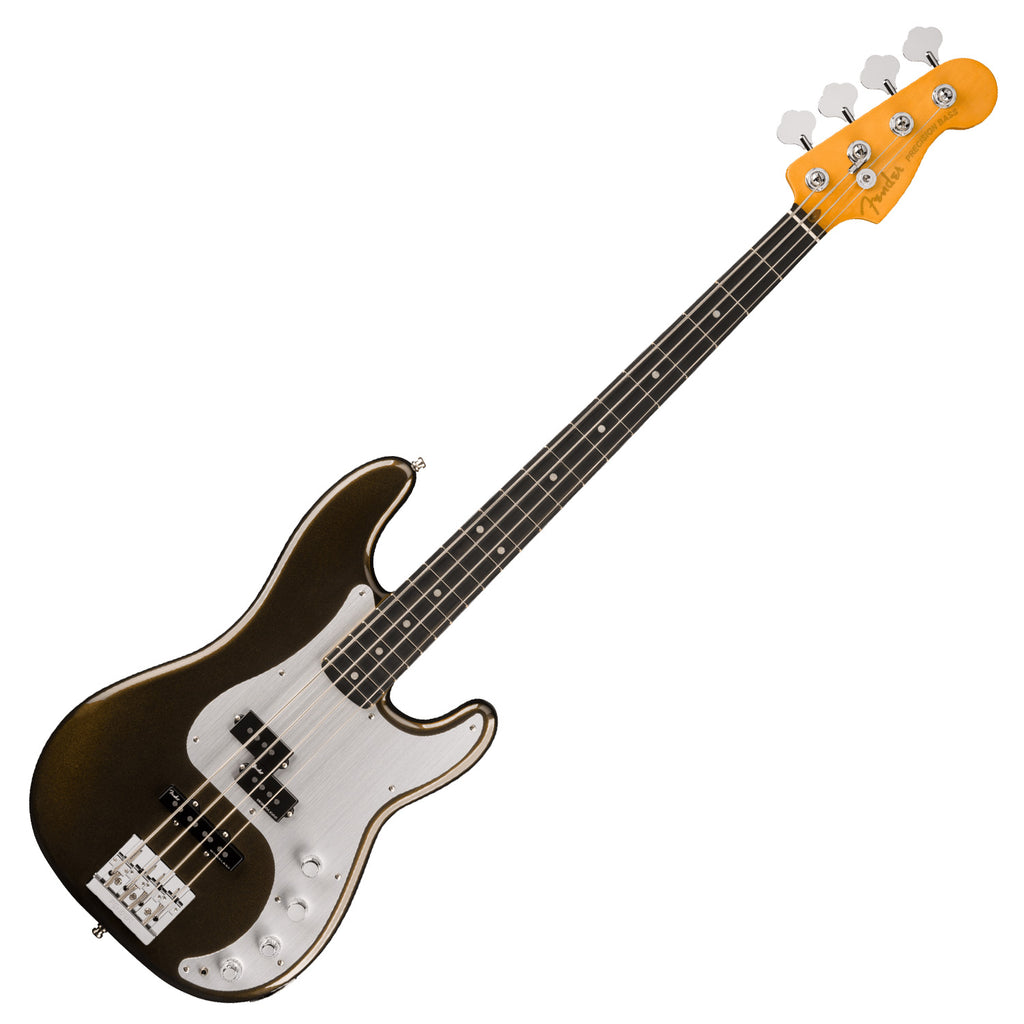 Fender American Ultra II Precision Electric Bass Ebony Fingerboard in Texas Tea w/Case - 0199101790