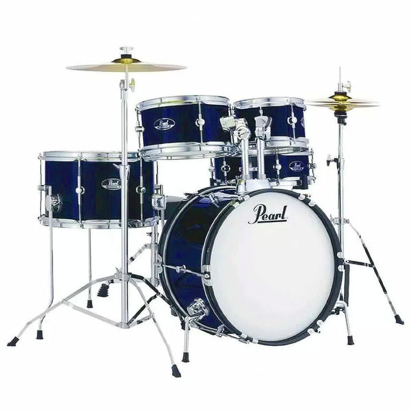 Pearl 5 Piece Roadshow Junior Complete Drum Kit in Royal Blue Metallic w/Cymbals & Throne - RSJ465CC743