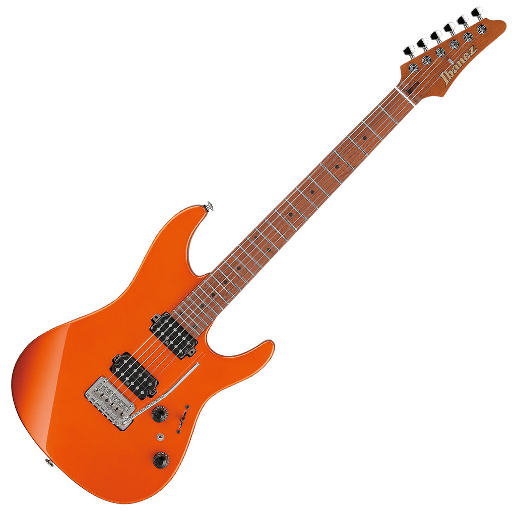 Ibanez AZ Prestige Electric Guitar in Roadster Orange Metallic w/Case - AZ2402ROM