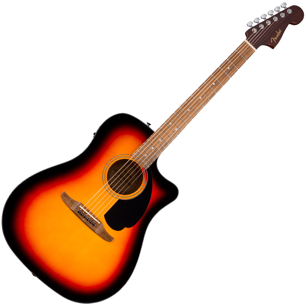 Fender California Standard Redondo CE Acoustic Electric Spruce Top Black Pickguard in 3-Color Sunburst - 0974220500