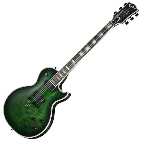 Epiphone Prophecy Les Paul Electric Guitar in Forest Phantom Satin w/Case - EYLFFPSBH