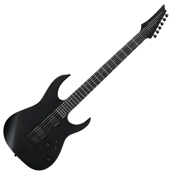 Ibanez Iron Label Baritone Electric Guitar Wizard III in Flat Black - RGRTBB21BKF