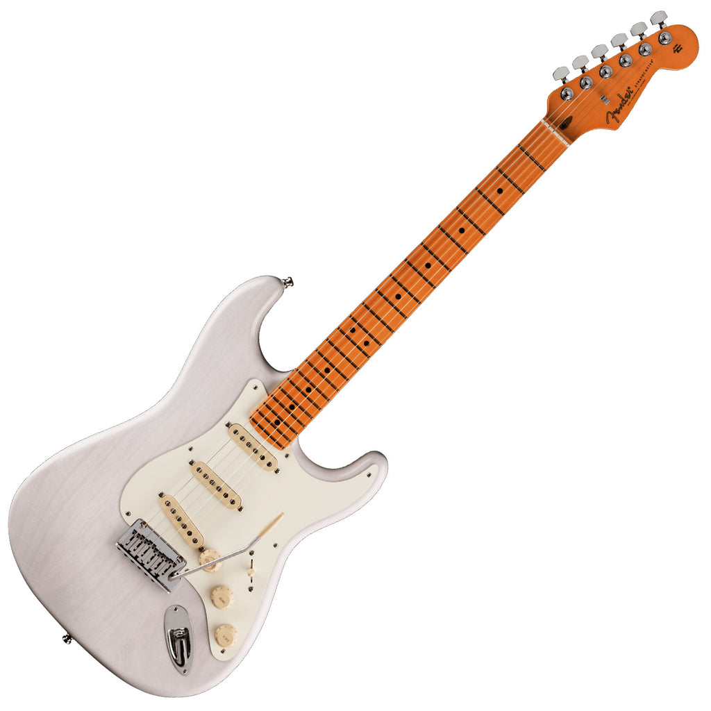 Fender American Ultra Luxe Vintage 50s Stratocaster Electric Guitar Maple in White Blonde- 0118212801