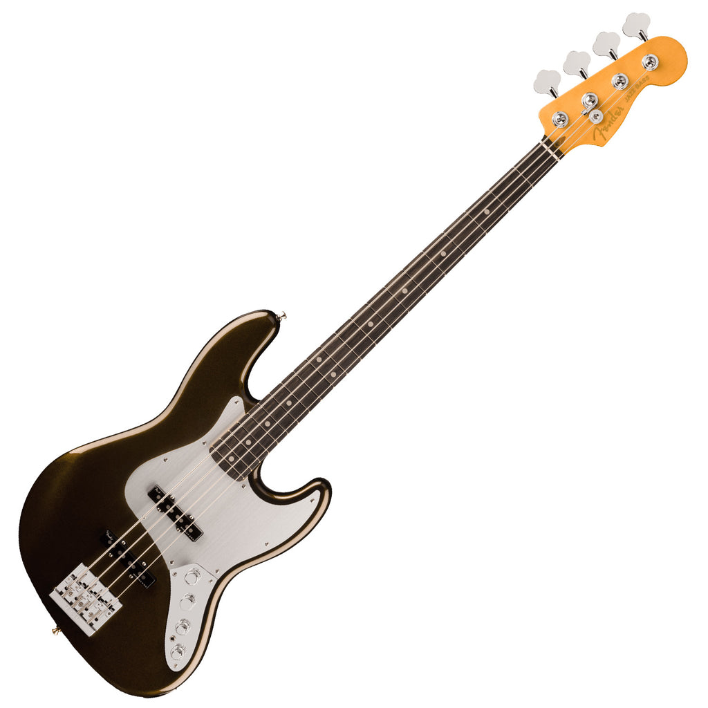 Fender American Ultra II Jazz Electric Bass Ebony Fingerboard in Texas Tea w/Case - 0199111790