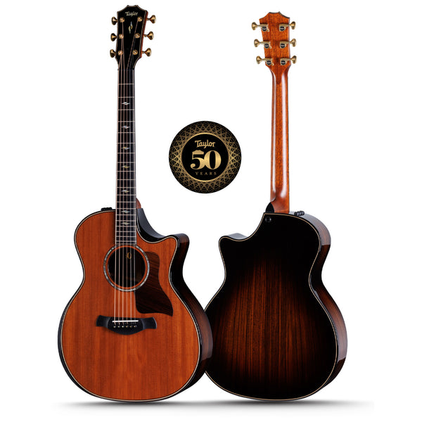 Taylor Builders Edition 50th Ann Limited Grand Auditorium V-Class Cutaway Acoustic Electric w/Case - 814CEBELTD50