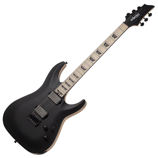 Schecter C-1 SLS Custom Electric Guitar in Satin Black - 1382SHC