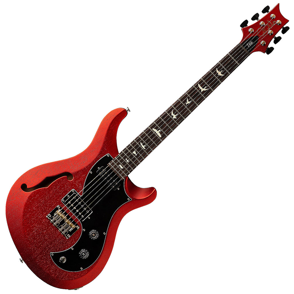 PRS S2 Vela Semi Hollow Satin Electric Guitar in Red Apple Metallic - 112832RA