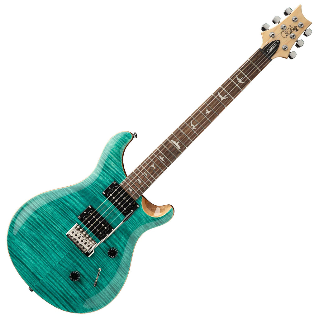 PRS SE Custom 24 Electric Guitar in Turquoise w/Gig Bag - CU44TU