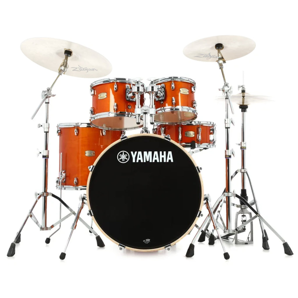 Yamaha Stage Custom Birch 5 Piece Drum Set in Honey Amber w/HW780 Hardware Pack - SBX2F57HA