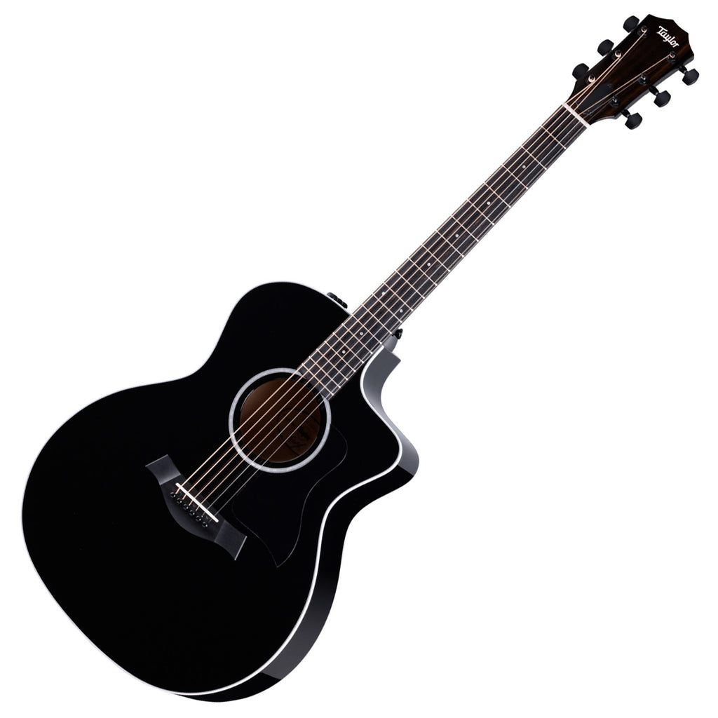 Taylor NOS 250CE Plus 12 String Dreadnought Spruce Top Maple Back/Sides Acoustic Electric Cutaway in Black w/Aerocase - NOS250CEBLKPLUS