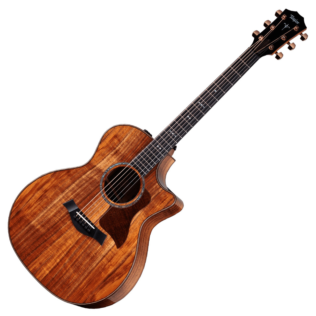Taylor GA Acoustic Electric Gloss Top Select Grade Hawaiian Koa Top w/Deluxe Hardshell Brown Case - 724CE