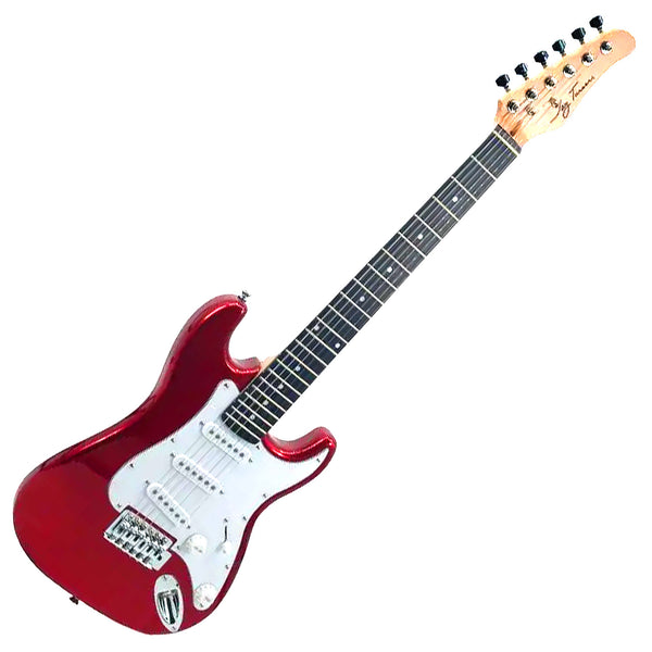Jay Turser 3/4 Size Strat Style Electric Guitar in Metallic Red - JT34MRD