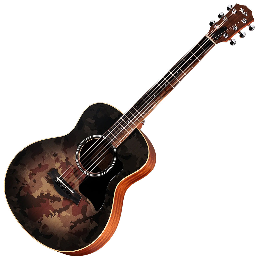 Taylor GS Mini Acoustic Guitar "Guitars 4 Vets" in Camo w/Bag - GSMINI4VETCAMO