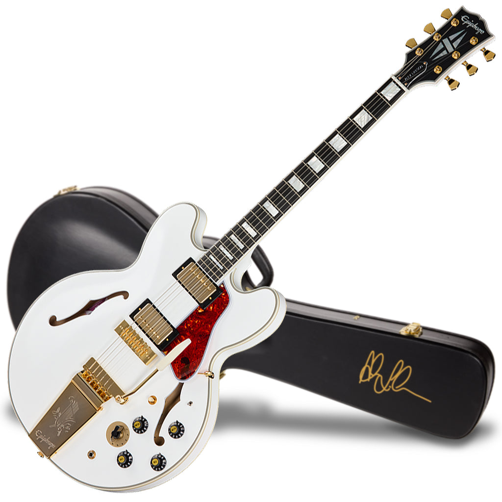 Epiphone Inspired by Gibson Alex Lifeson 1976 ES355 Semi Hollow Electric Guitar w/Case - ECAL355AWGM