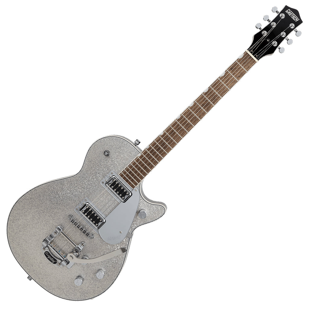 Gretsch G5230T Electromatic Sparkle Jet Electric Guitar FT Bigsby Laurel in Silver Sparkle - 2507914517